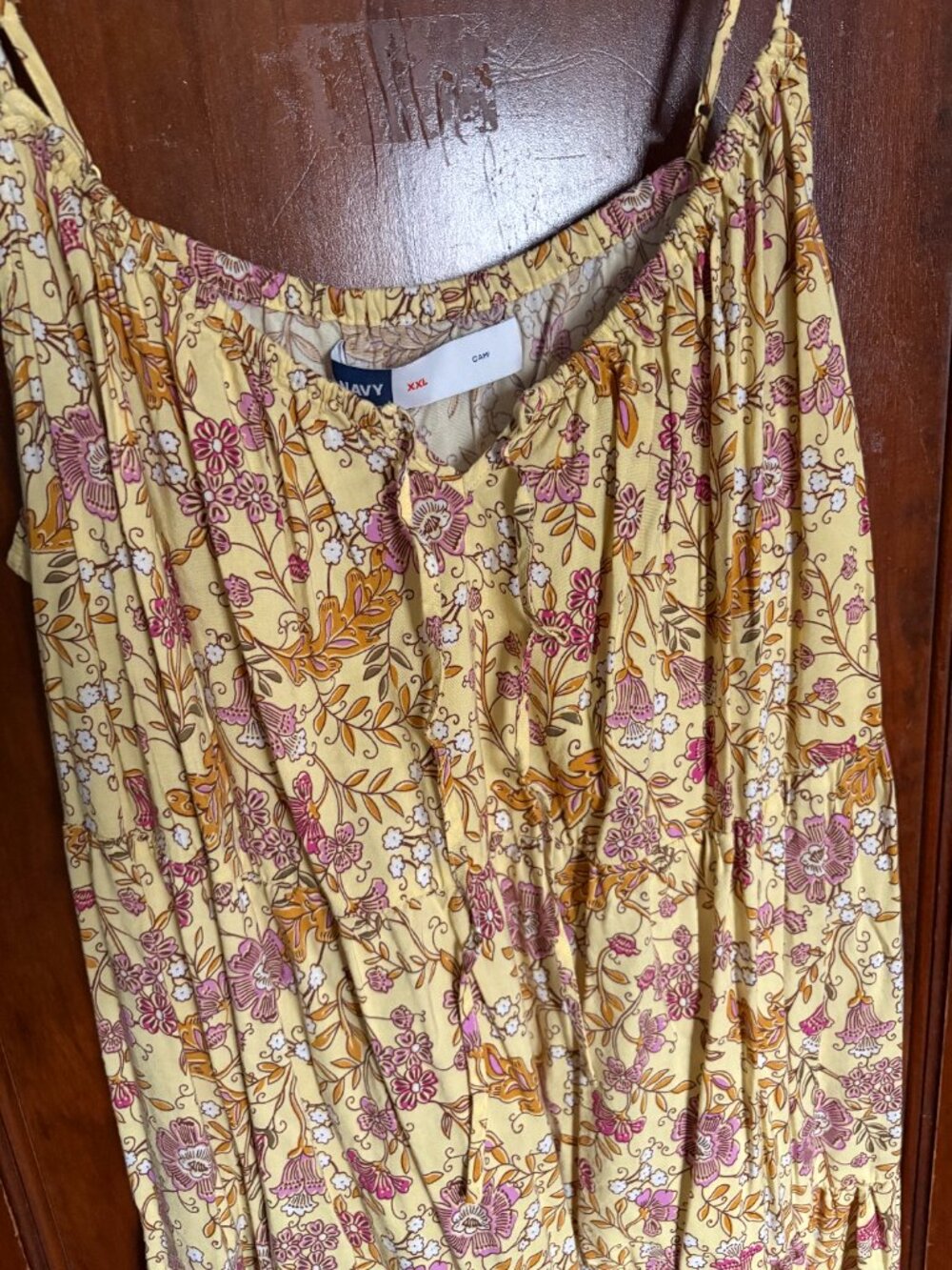 Old Navy Yellow Floral Cami Sundress (Size XXL) - Picture 2 of 2